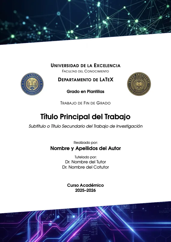 Portada Institucional Plantilla LaTeX